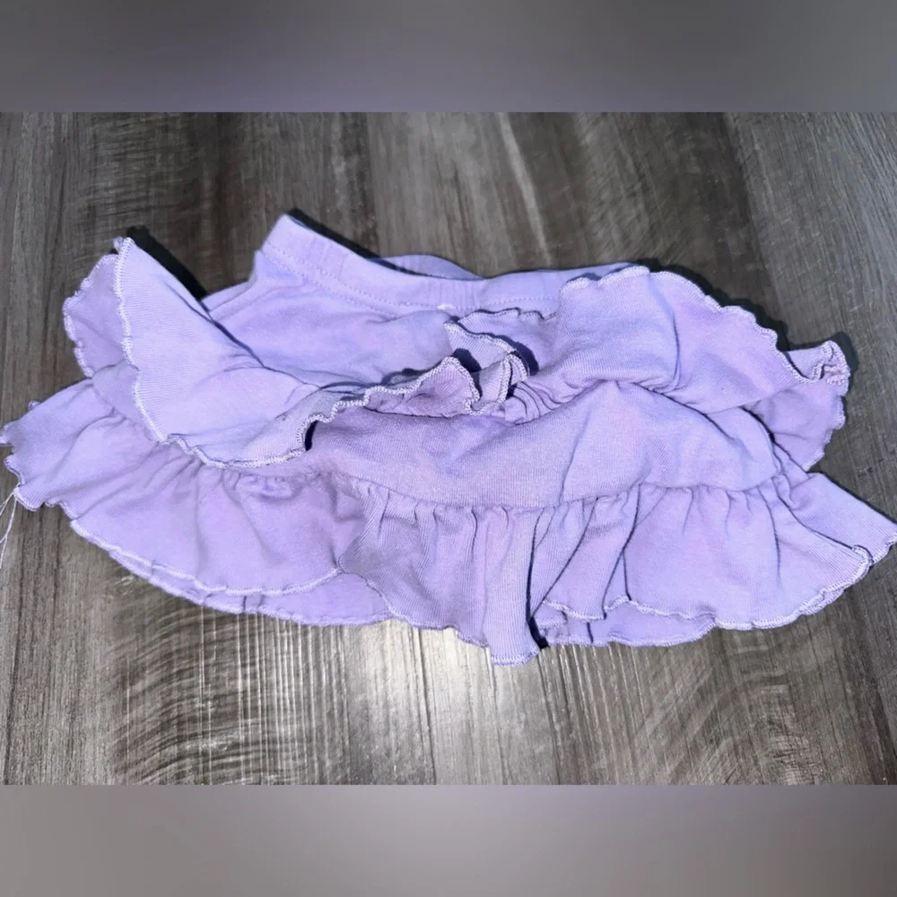 Okie Dokie Purple Ruffled Diaper Cover